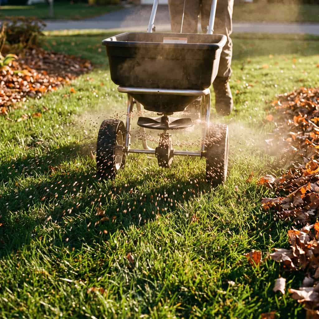 The last real feeding of a cool-season lawn