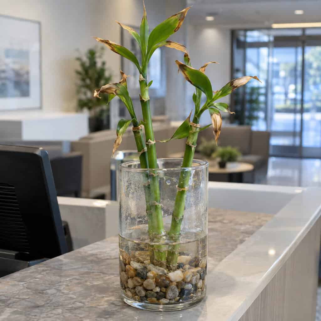 Lucky Bamboo in Gravel and Water