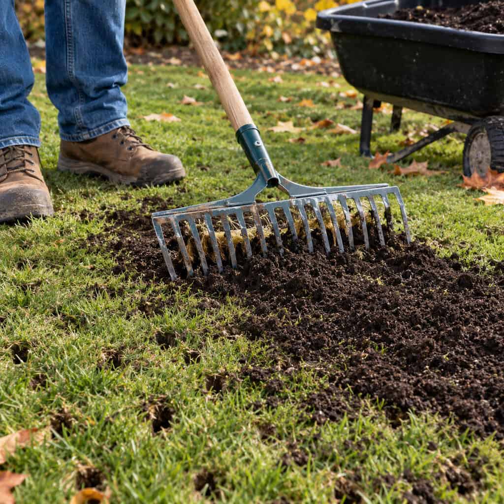 Topdress With Compost While the Holes Are Open