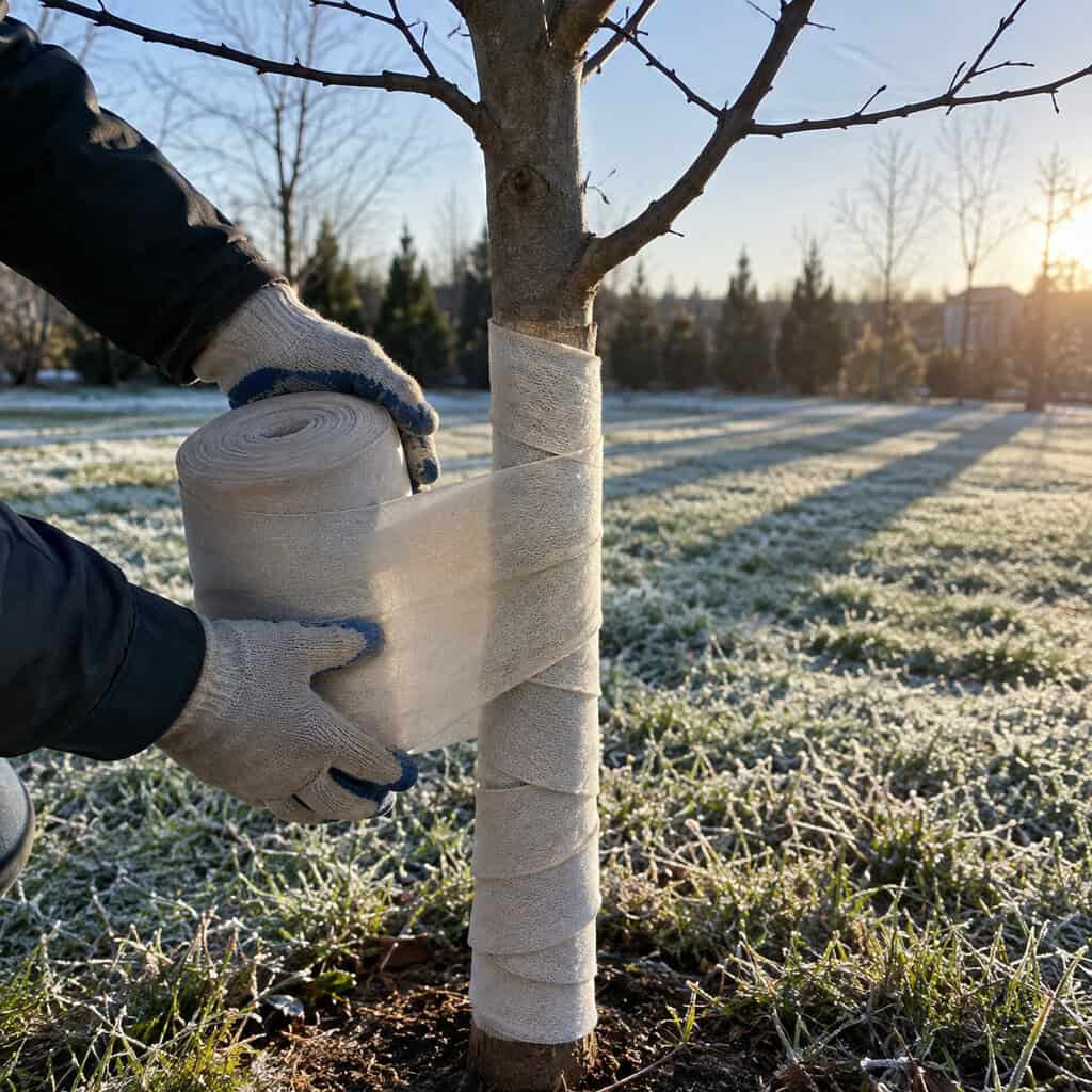 Wrap the Young, Thin-Barked Trees Before the Sun Does the Damage