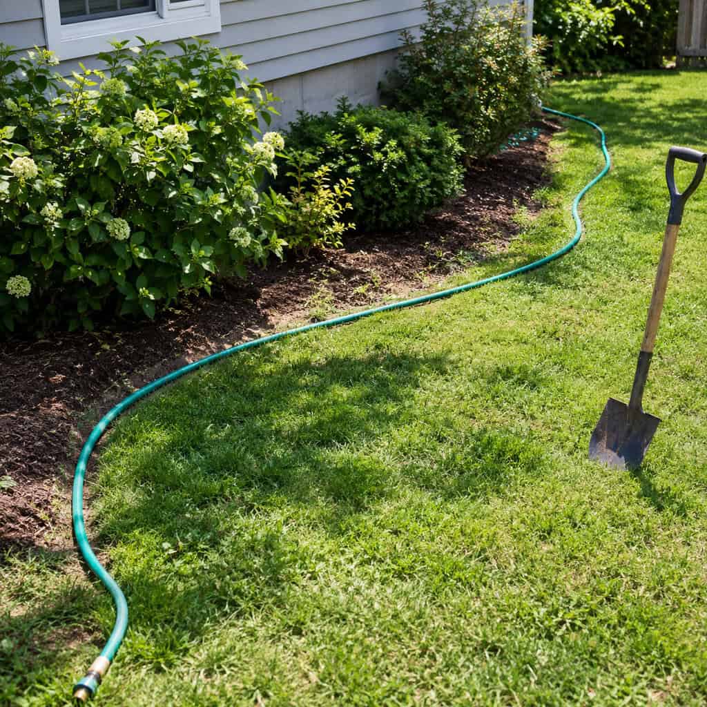 Lay Out Bed Lines With a Garden Hose
