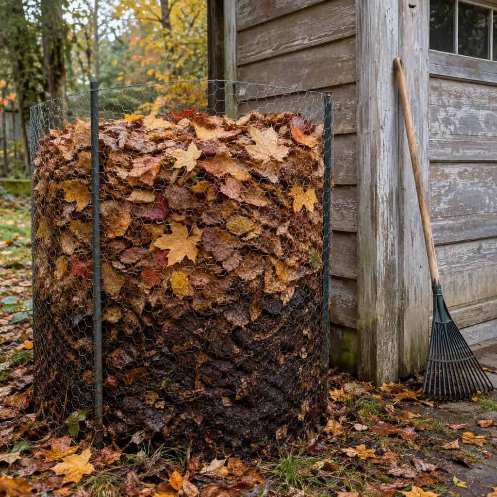 The Leaf Mold Pile Behind the Garage