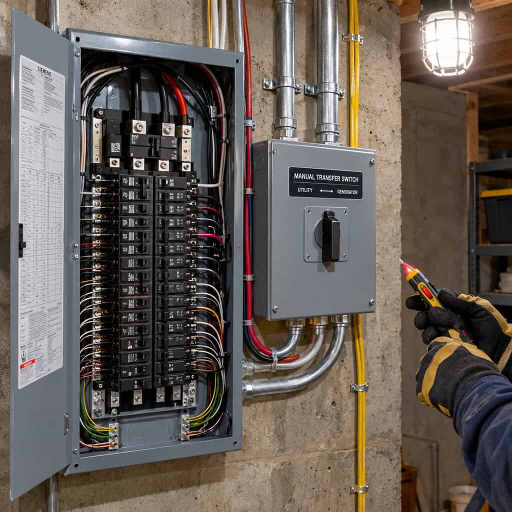 No Transfer Switch, No Permit, No Electrician