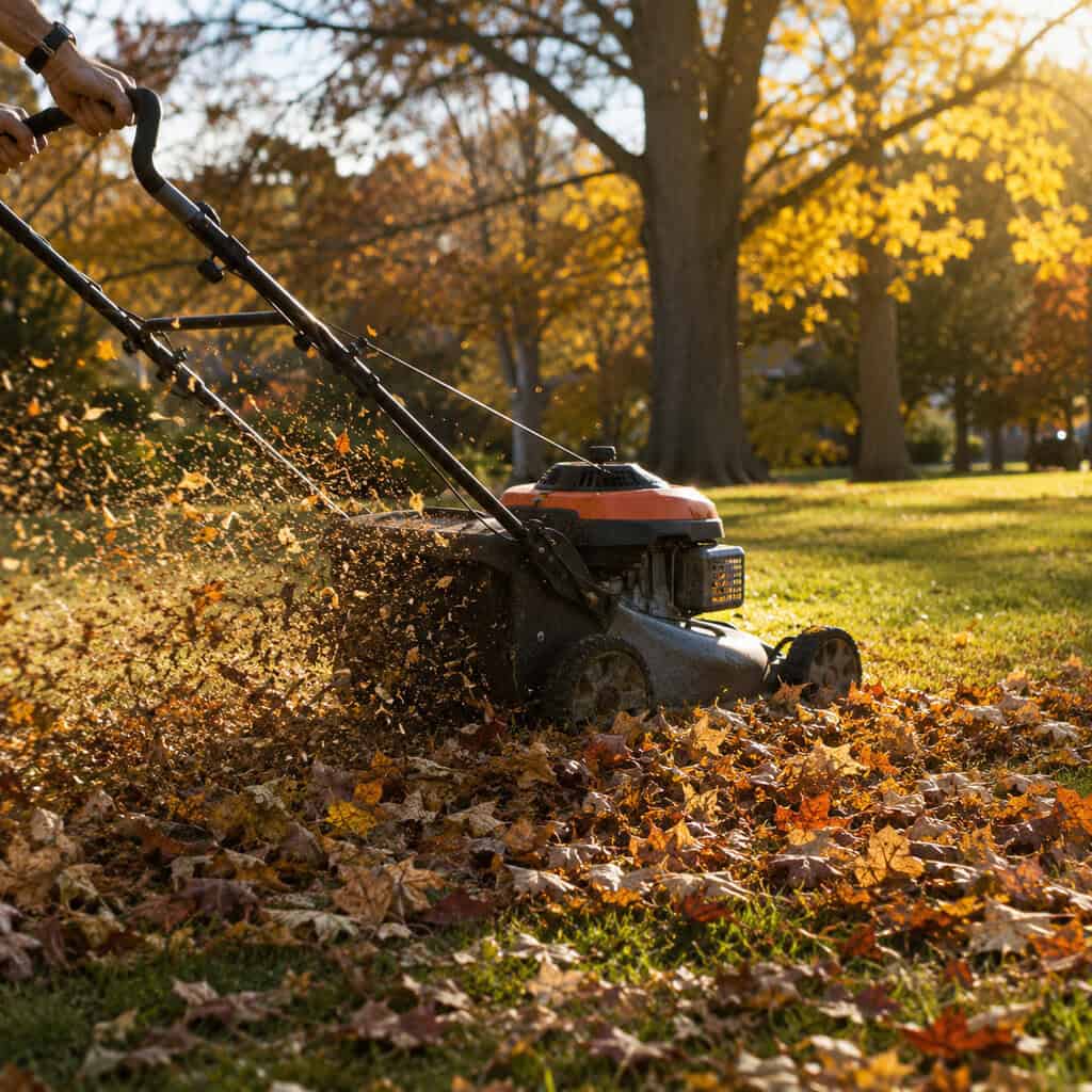 A Dedicated Leaf Vacuum or Shredder