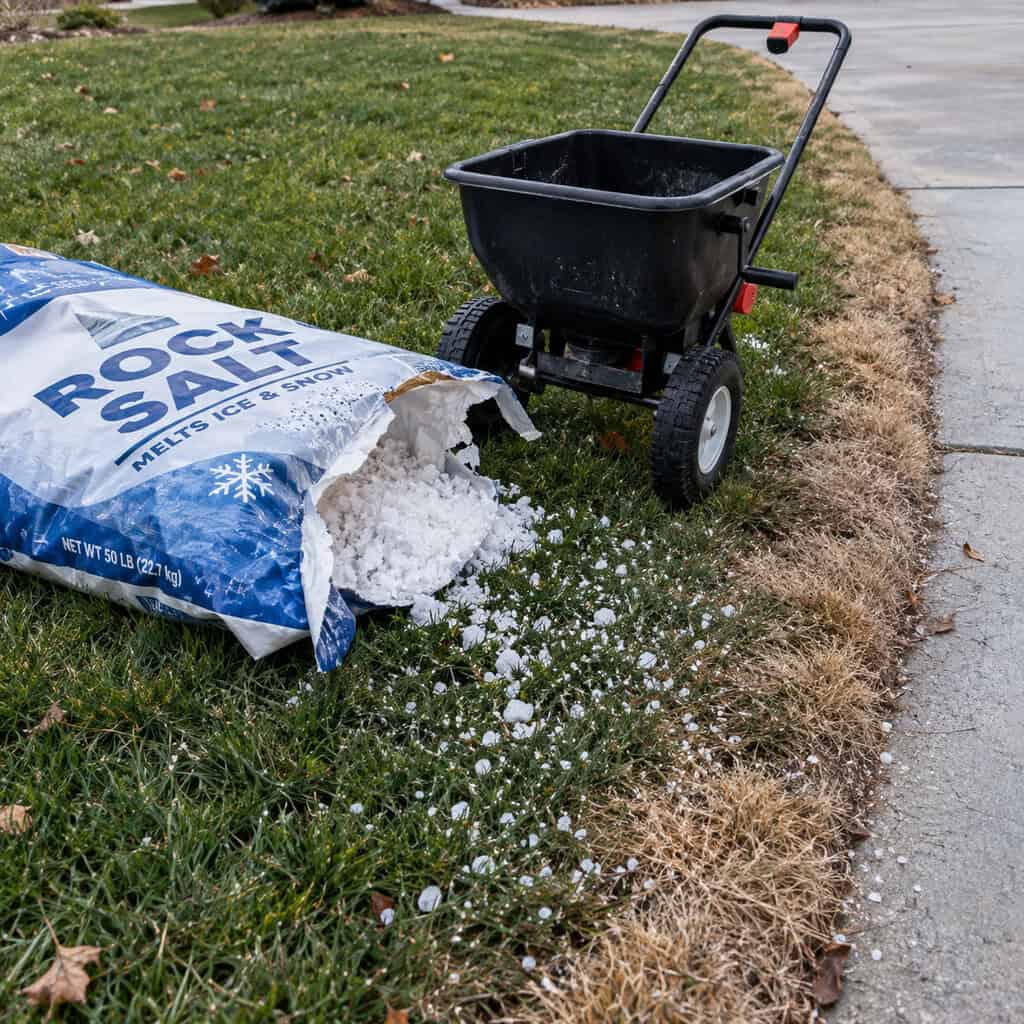 Stop Stockpiling Deicing Salt at the Lawn's Edge