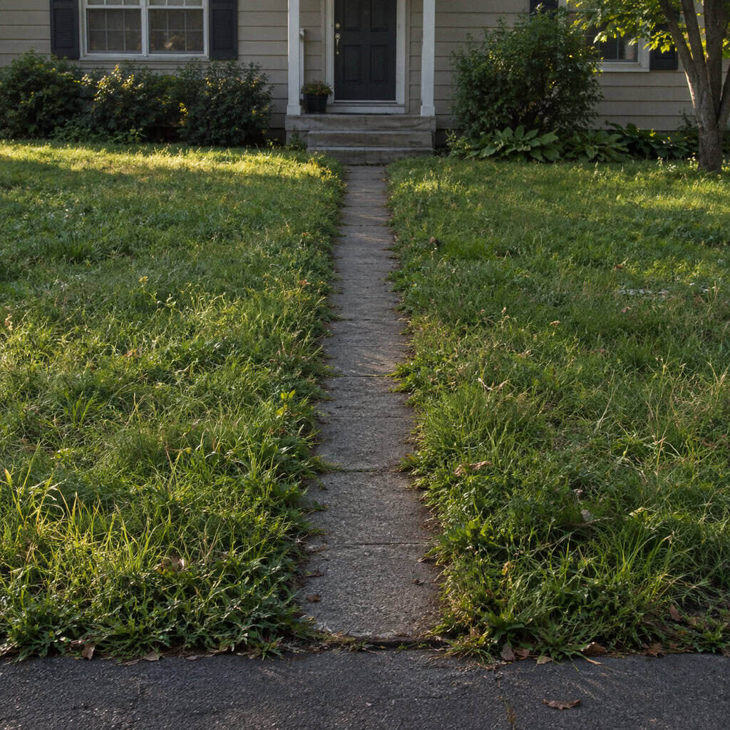 A 36-Inch Concrete Walk Straight to the Front Door