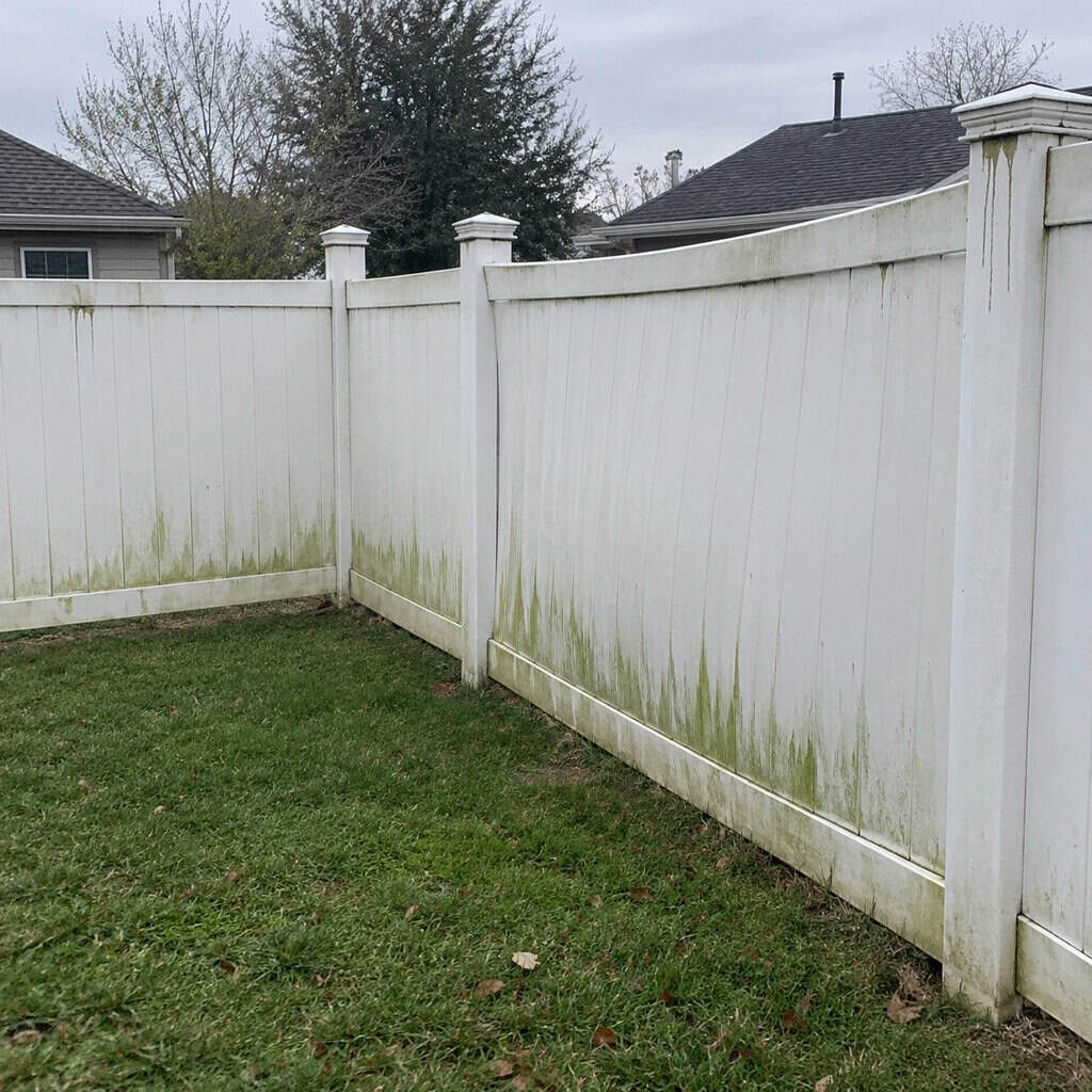 A Solid White Vinyl Privacy Fence
