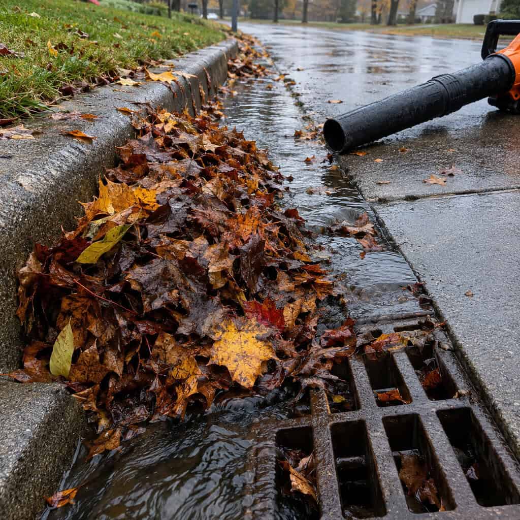 Stop Blowing Leaves and Fertilizer Into the Street