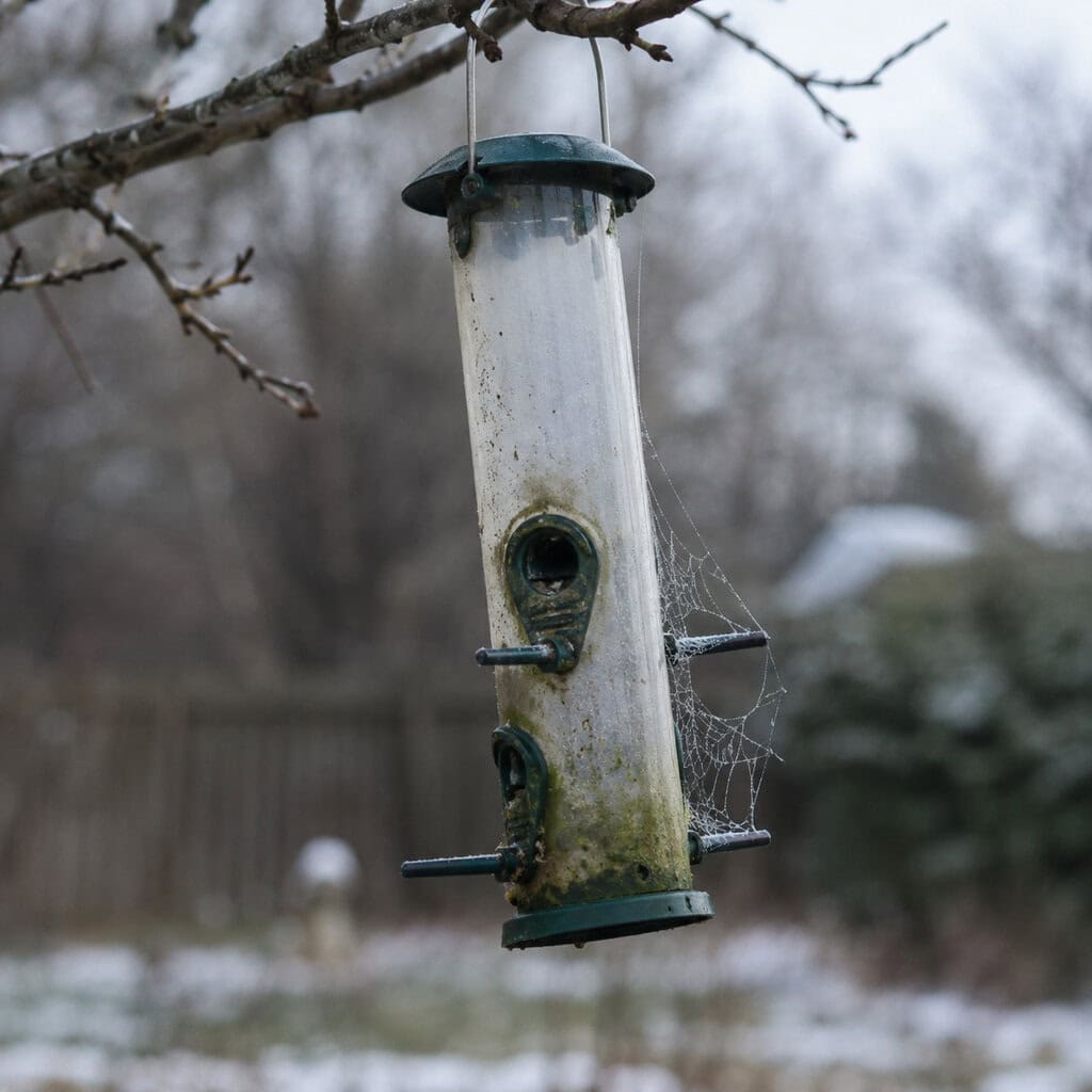 The Bird Feeder Hanging Empty Since Labor Day