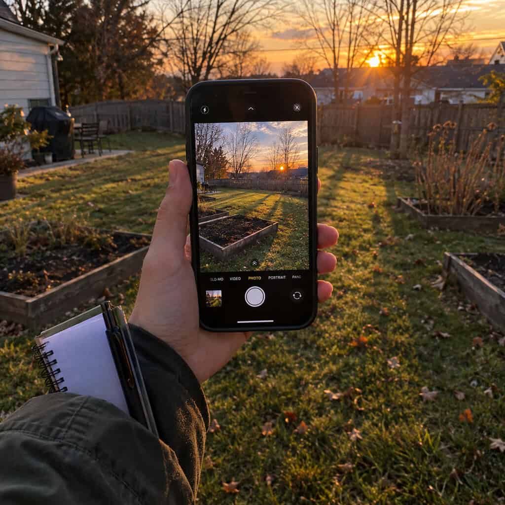 Walk the Yard With a Phone Camera and Write Next Year's List