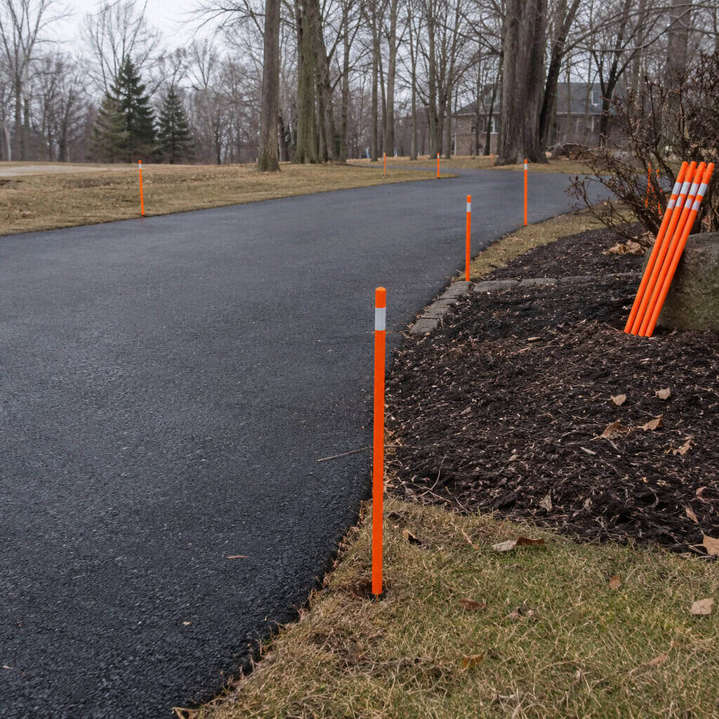 Mark Bed Lines and Driveway Edges Before the Snow