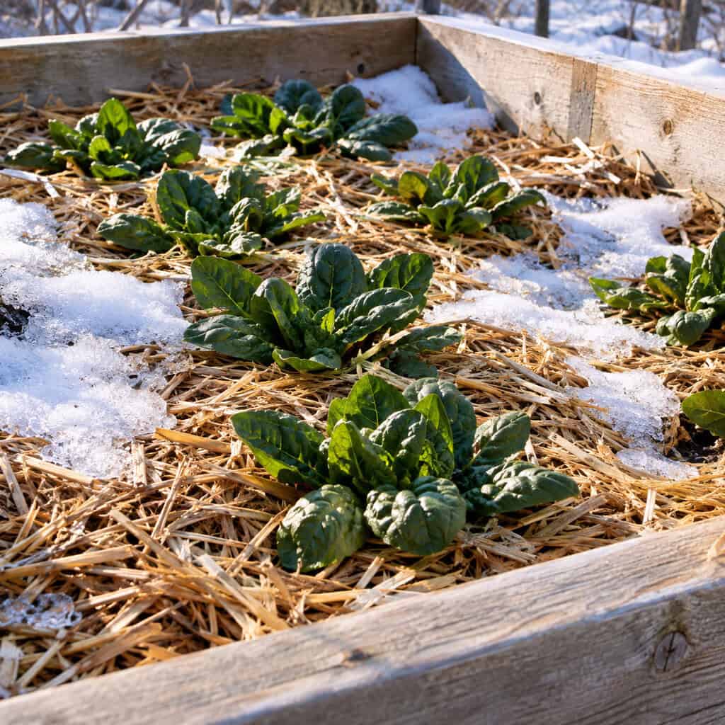 Overwintering Spinach