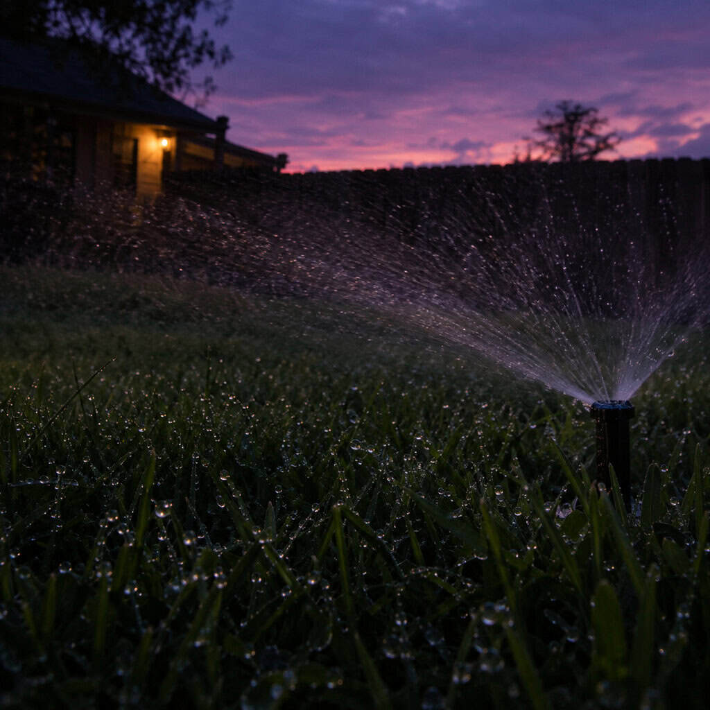 Stop Watering at Dusk