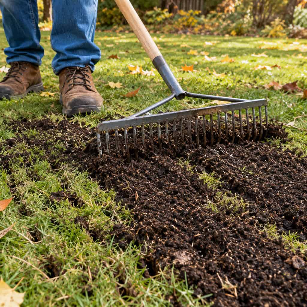 Topdress With Compost While the Holes Are Open