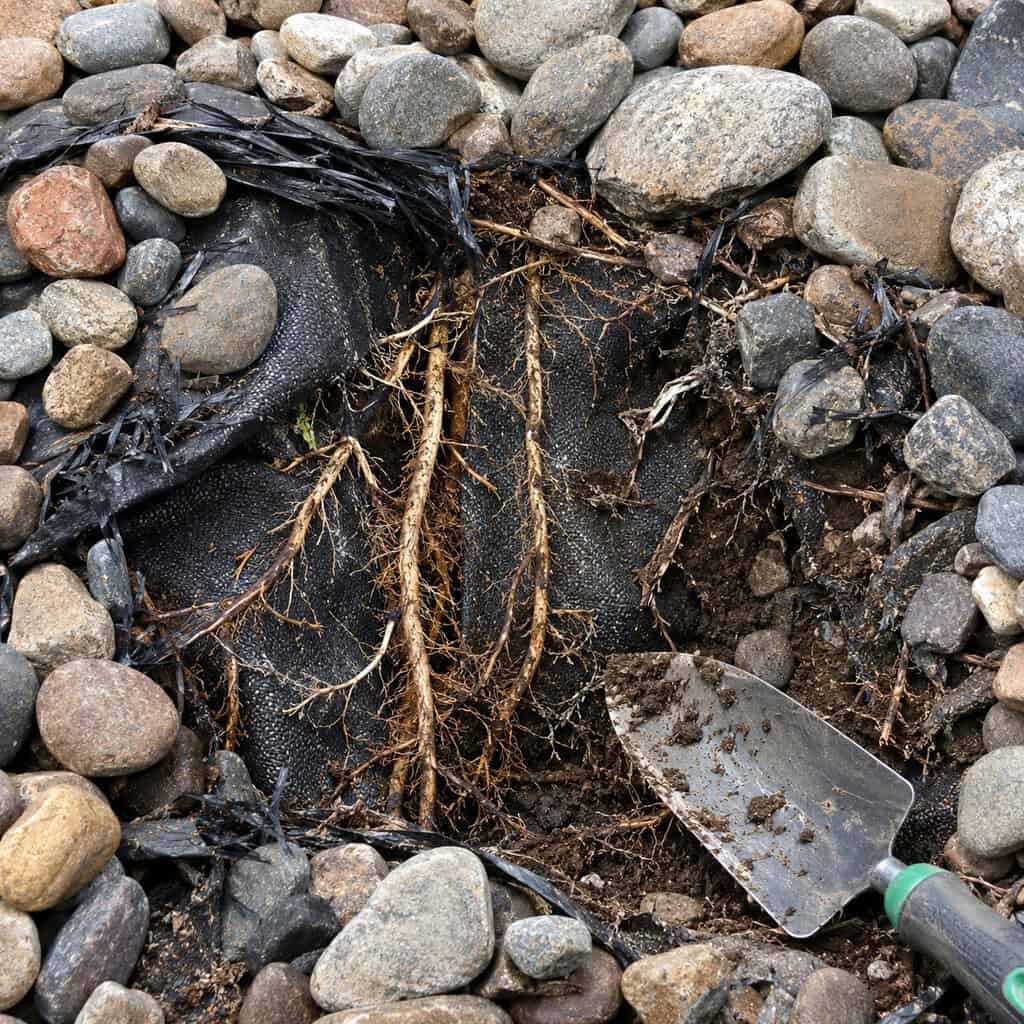 Landscape Fabric Under a Rock Bed