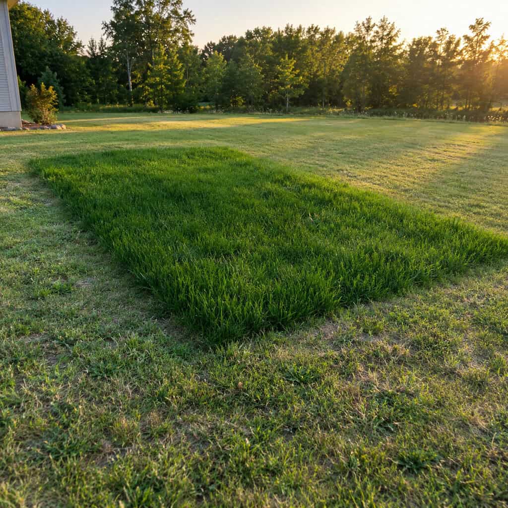The Suspiciously Green Rectangle Over the Septic Field