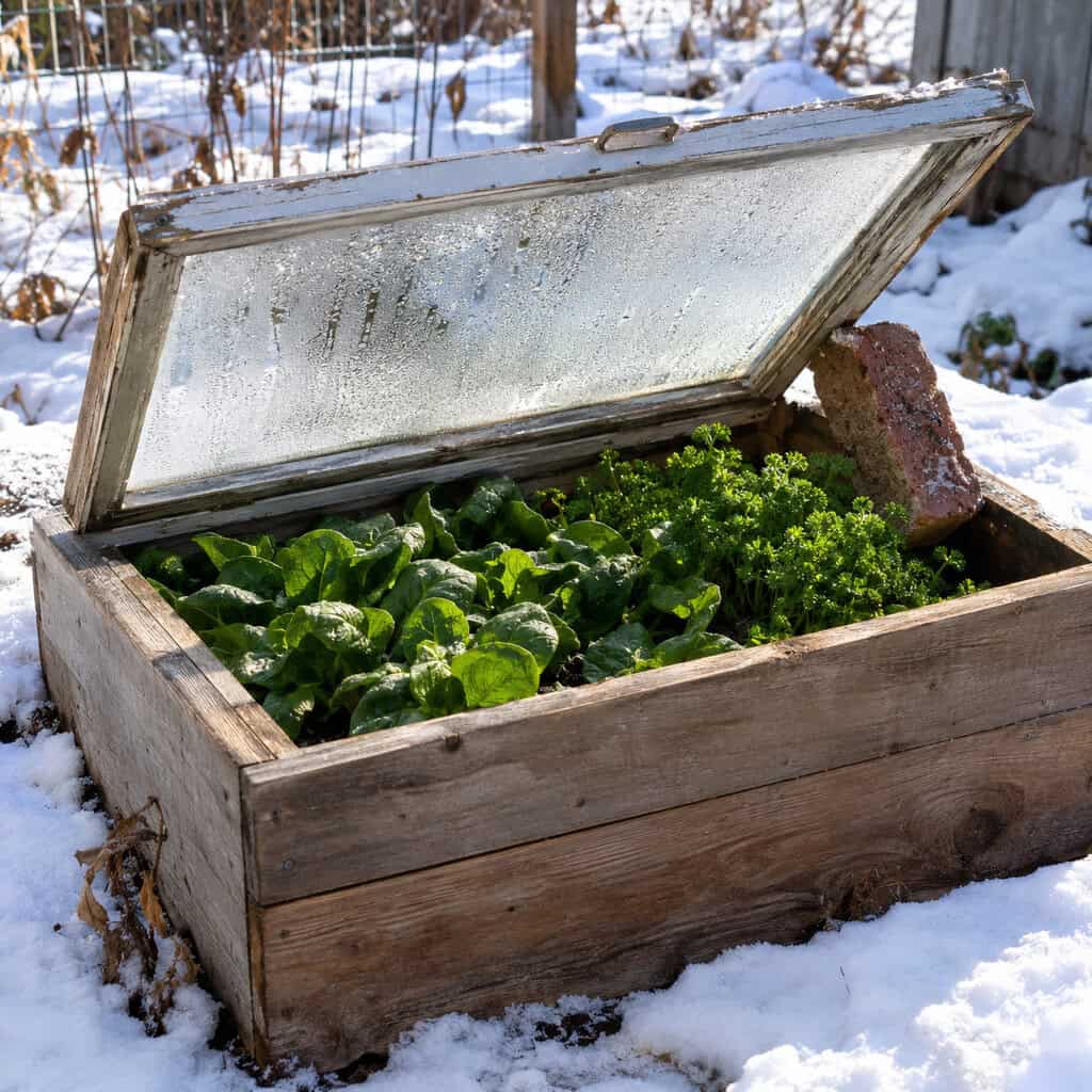 The Cold Frame Under the Old Storm Windows