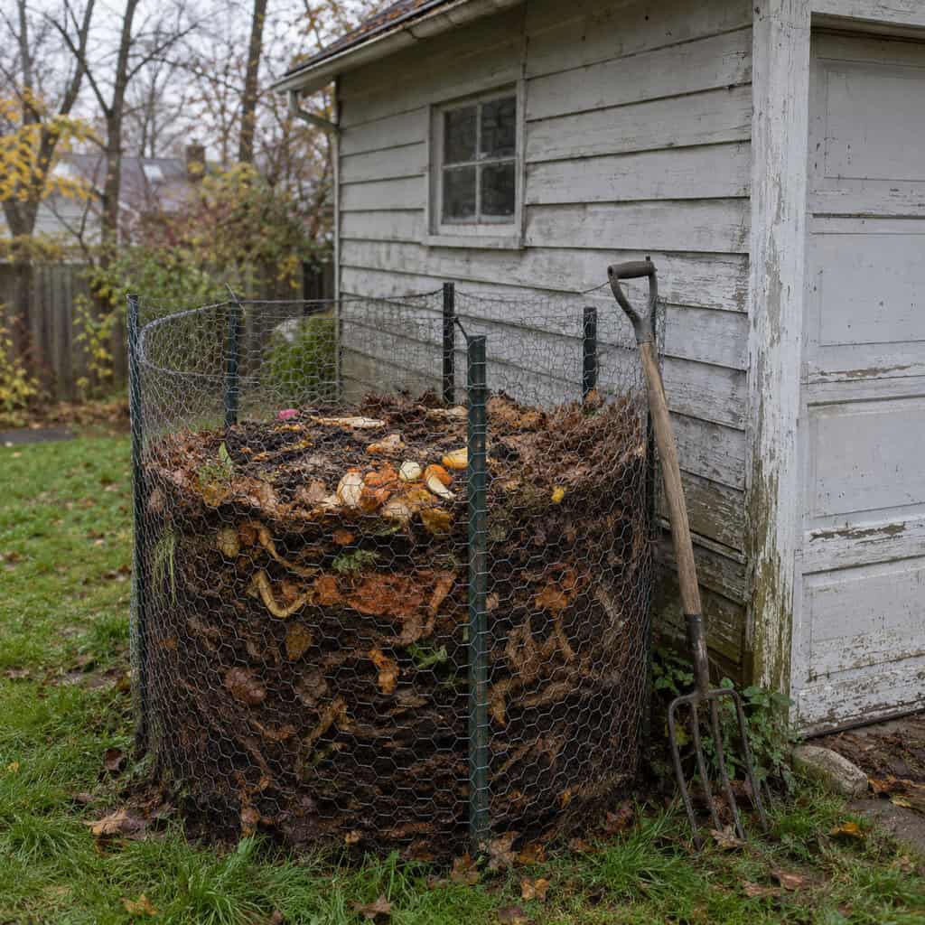 The Compost Pile Behind the Garage