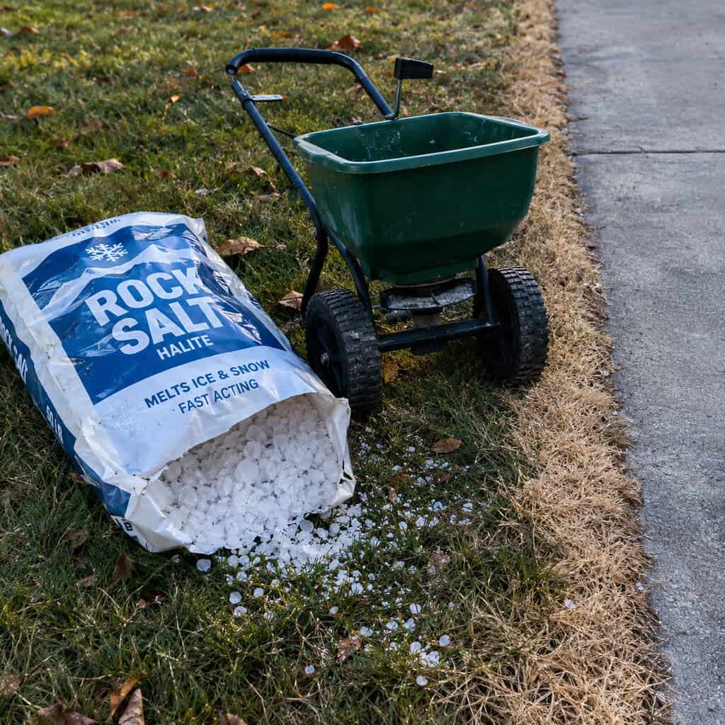 Stop Stockpiling Deicing Salt at the Lawn's Edge