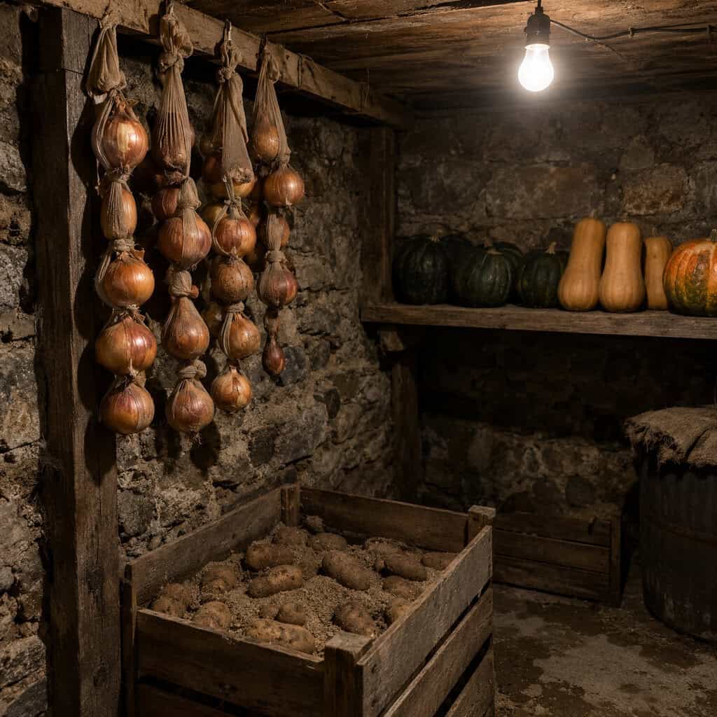 Onions in Pantyhose, Potatoes in a Box of Sand
