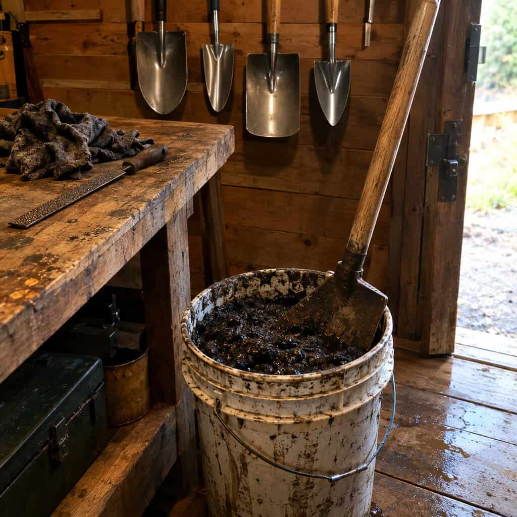 Tools Sharpened, Oiled, and Put Away Dry
