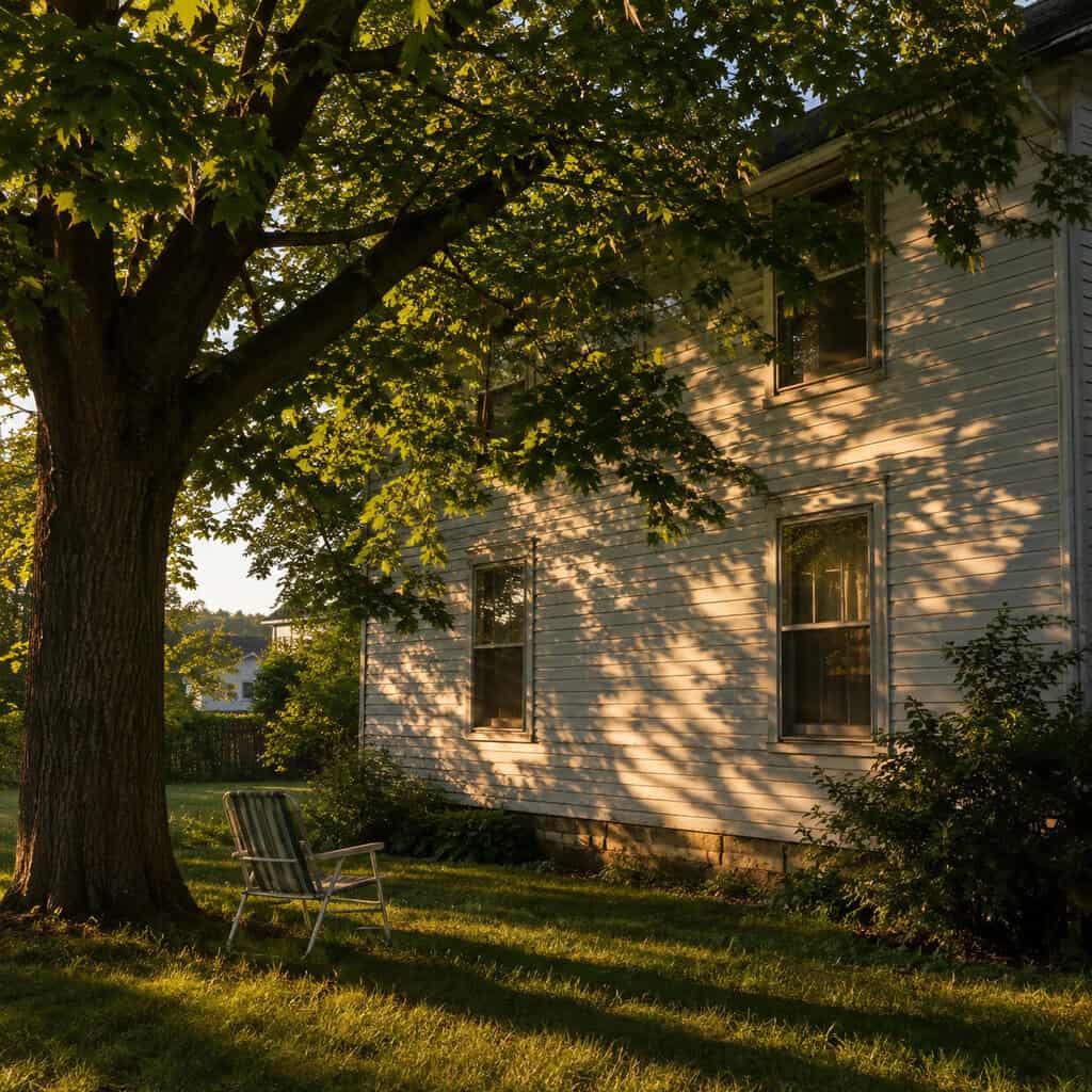 A Shade Tree on the West Side of the House