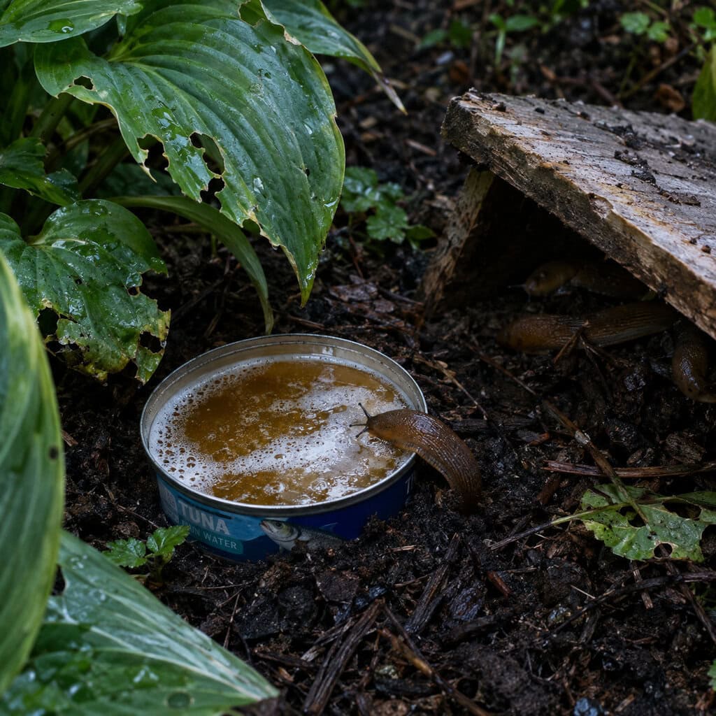 Beer Traps and Board Traps for Slugs
