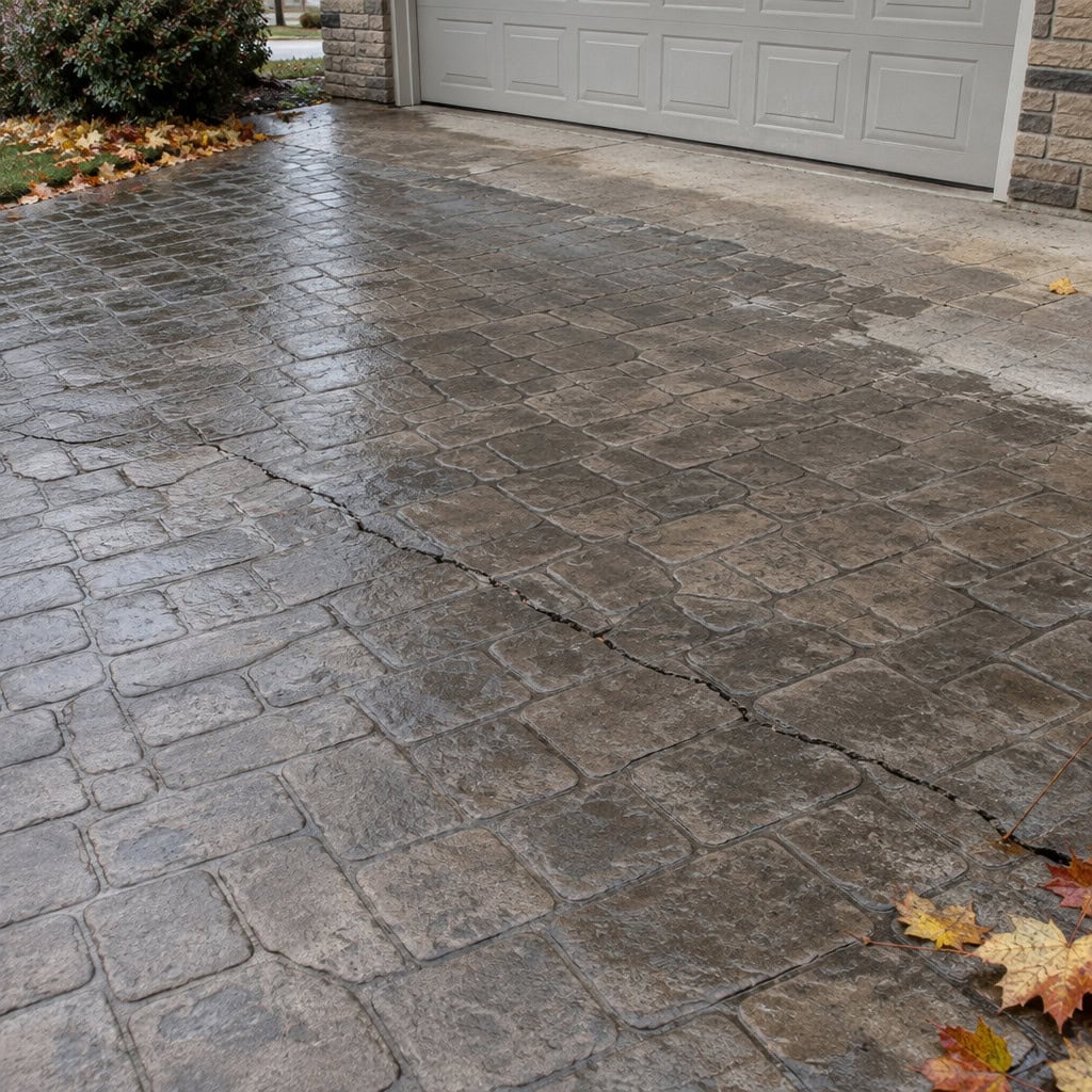 Stamped Concrete Driveway