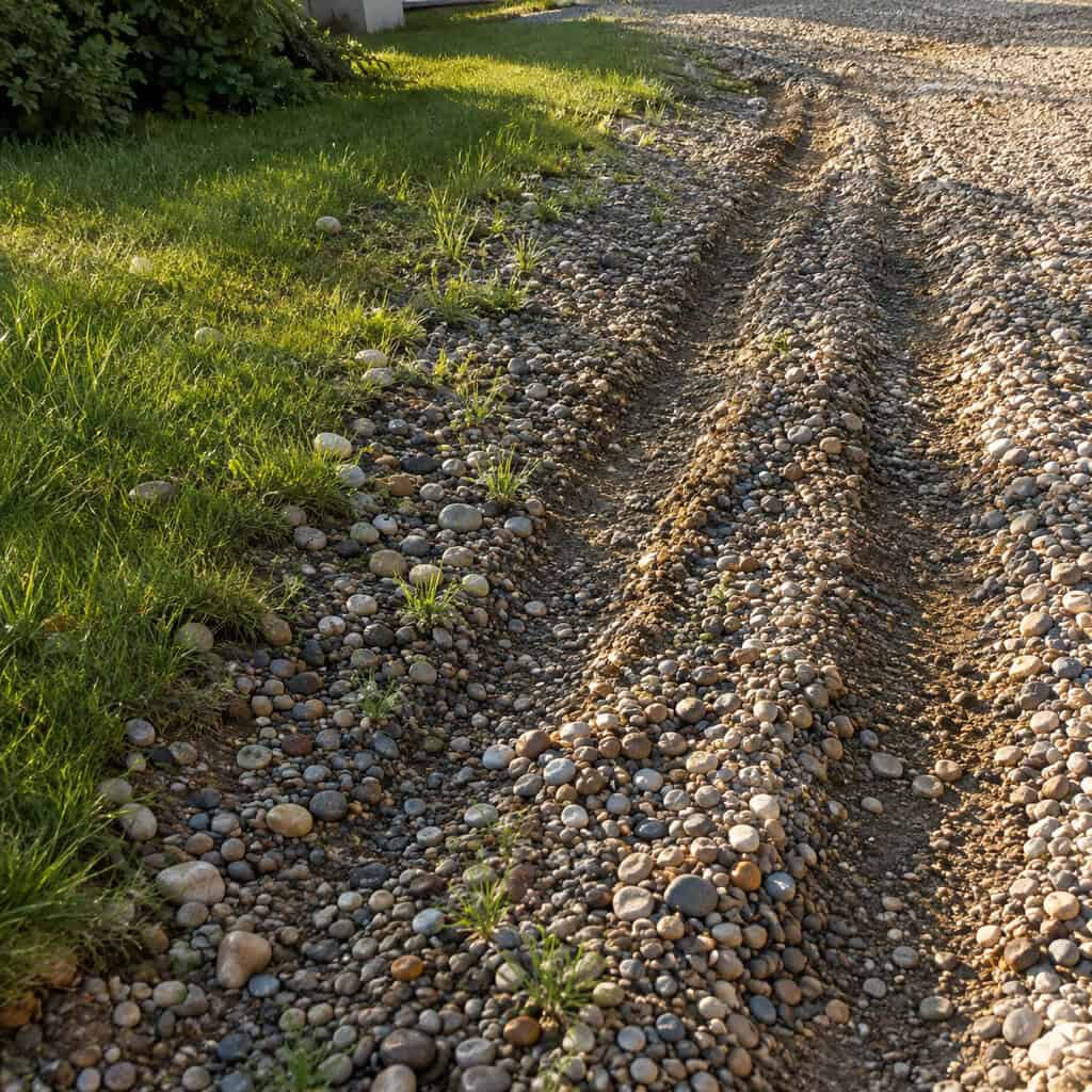 A Pea Gravel Driveway