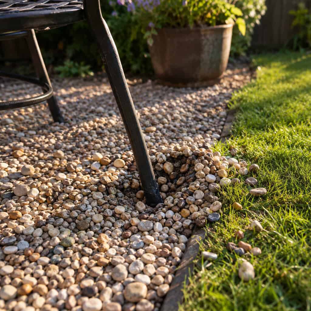 A Pea Gravel Patio You Actually Want to Sit On