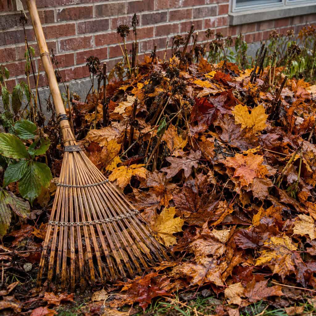 Raking the Leaves Onto the Beds, Not the Curb