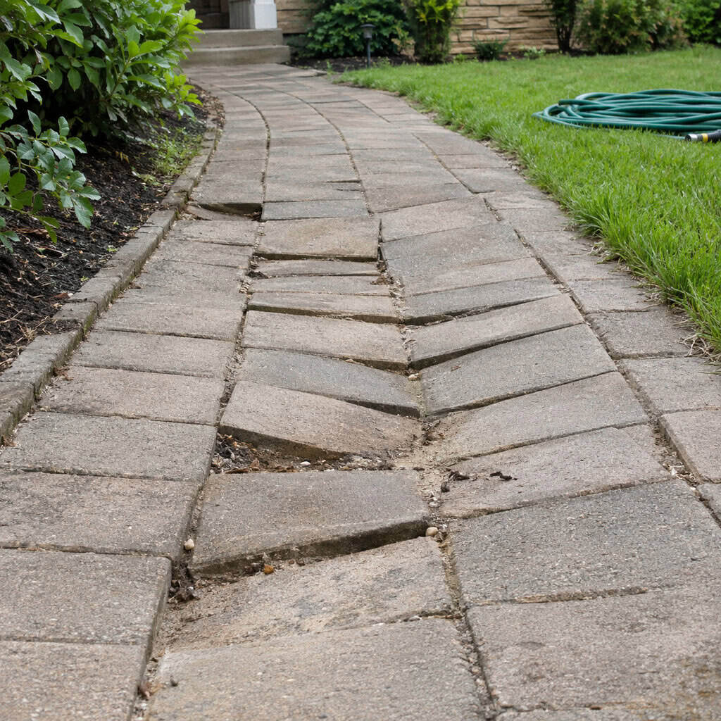 Pavers Set Straight on a Sand Bed