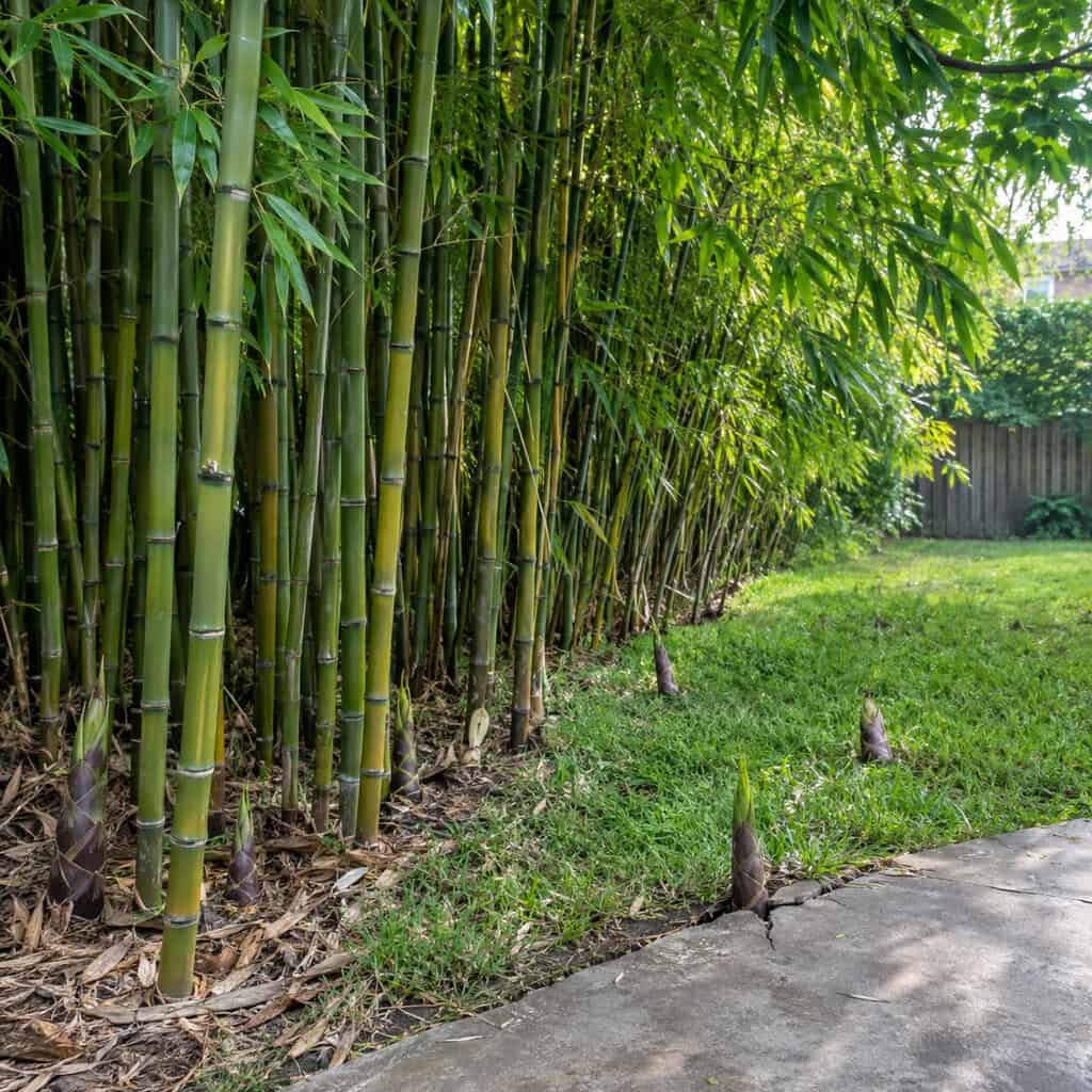 Running Bamboo as a Living Privacy Screen