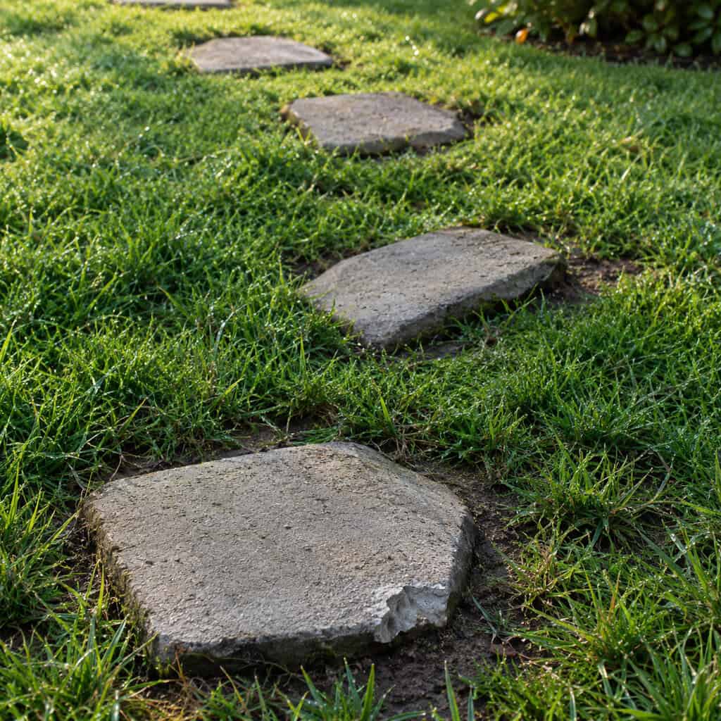 Stepping Stones Dropped Straight Into the Lawn