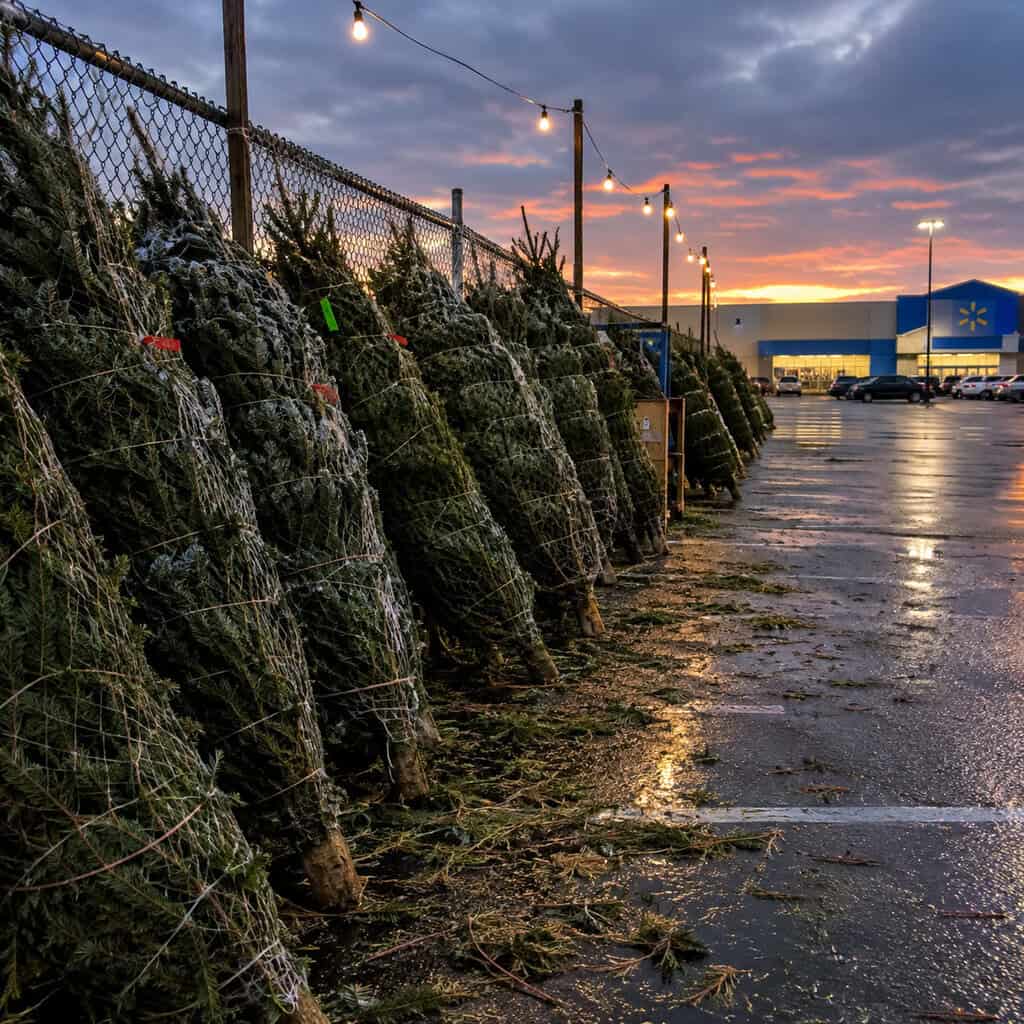 The Pre-Cut Tree in the Parking-Lot Pen