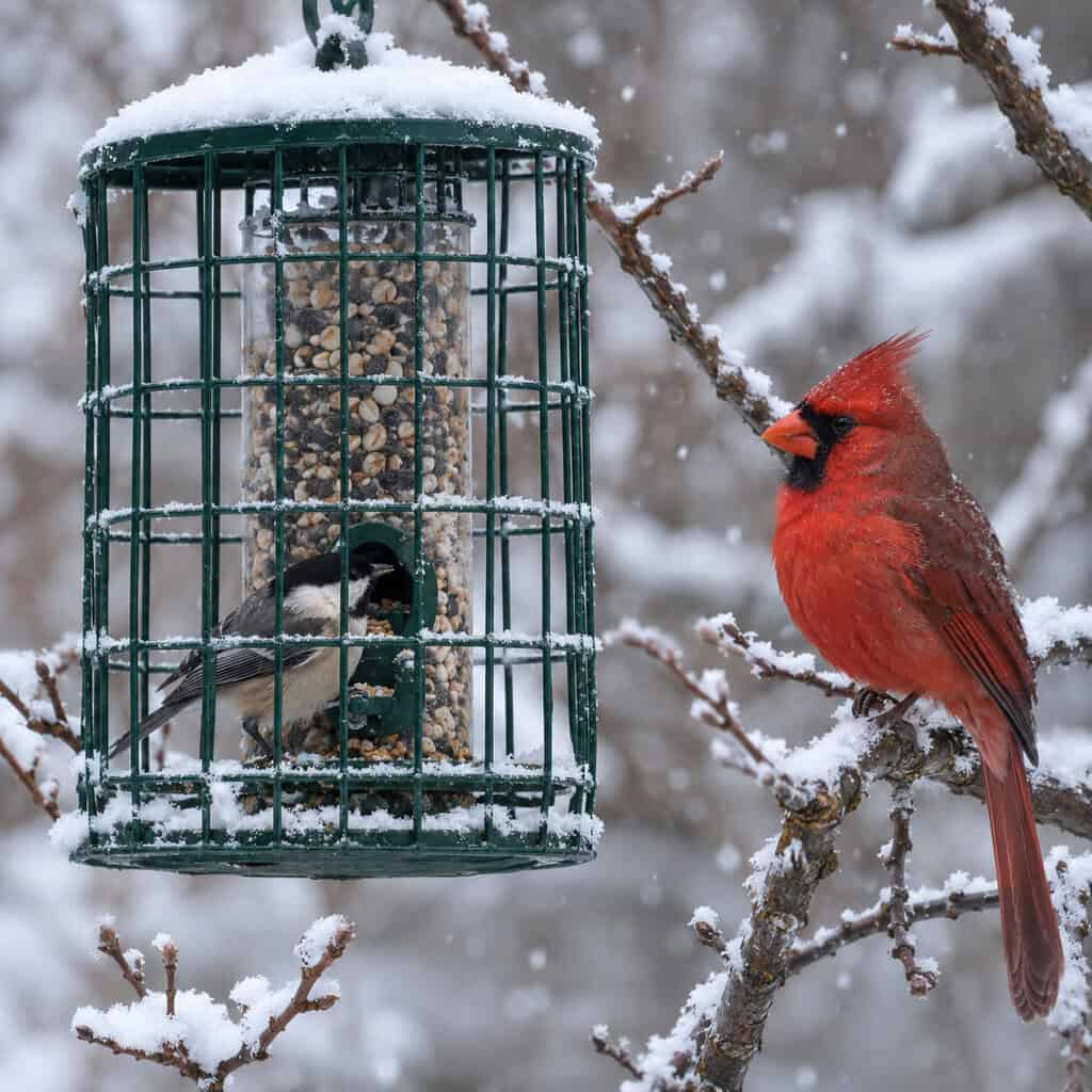 The Caged 'Squirrel-Proof' Feeder
