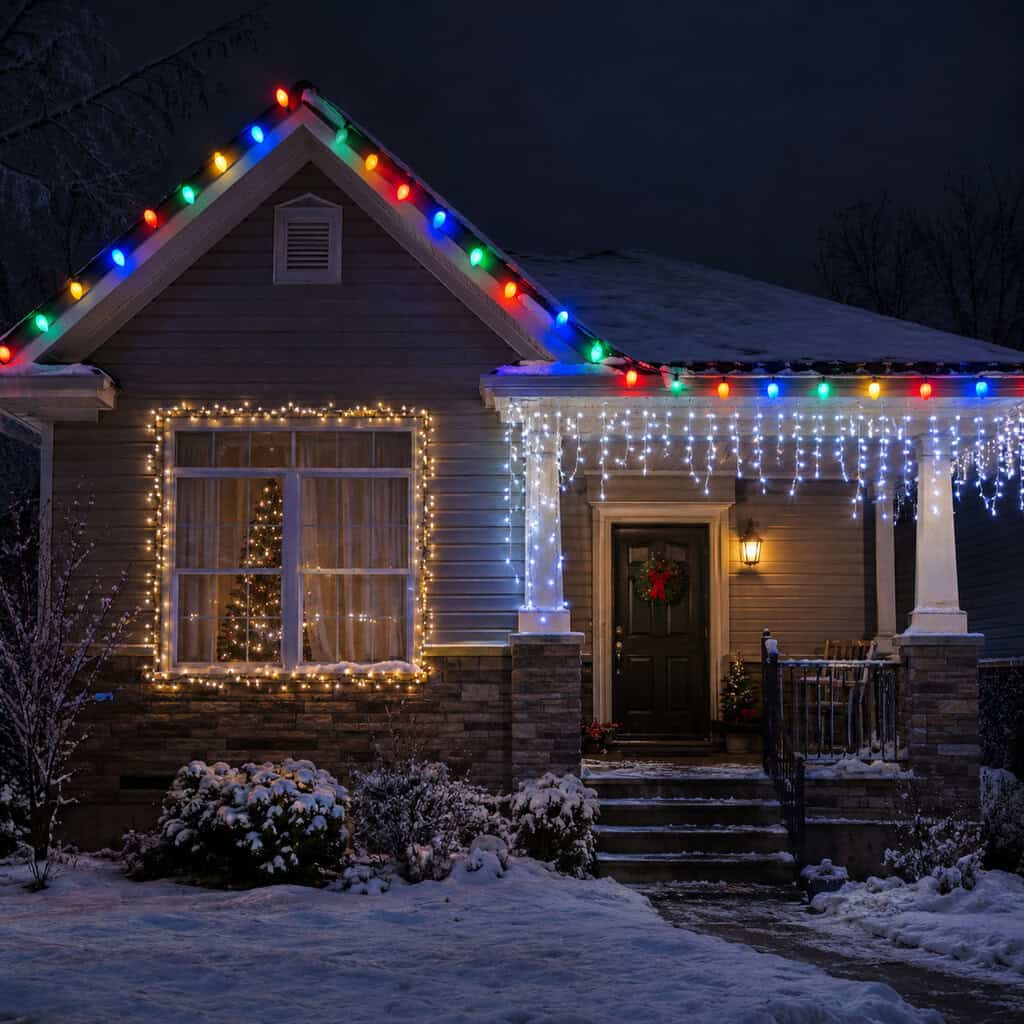 C9s, Minis, and Icicles All on One Facade