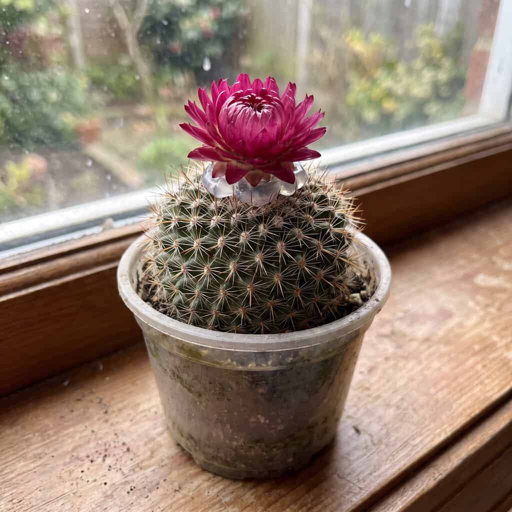 The Cactus With Fake Flowers Hot-Glued On