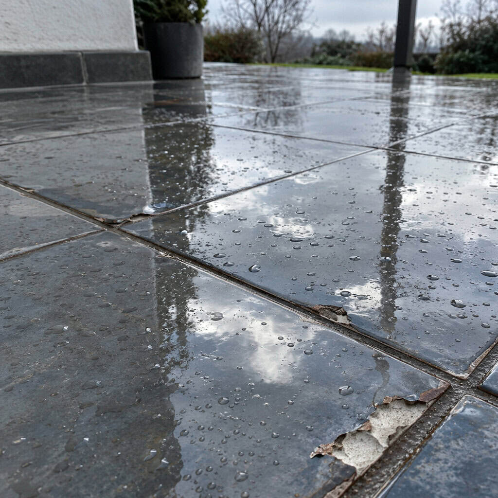 Indoor-Rated Tile Taken Outside