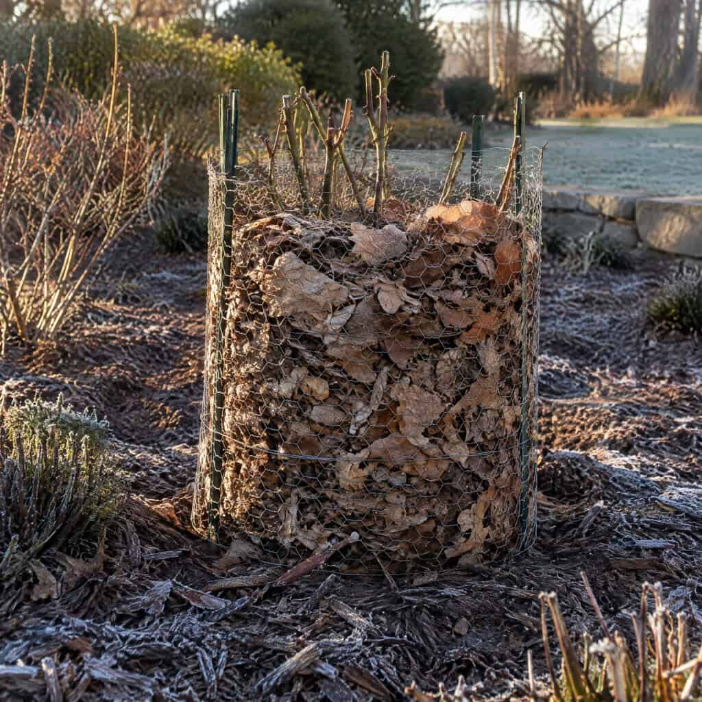 Cage Roses and Tender Perennials in Leaf Collars