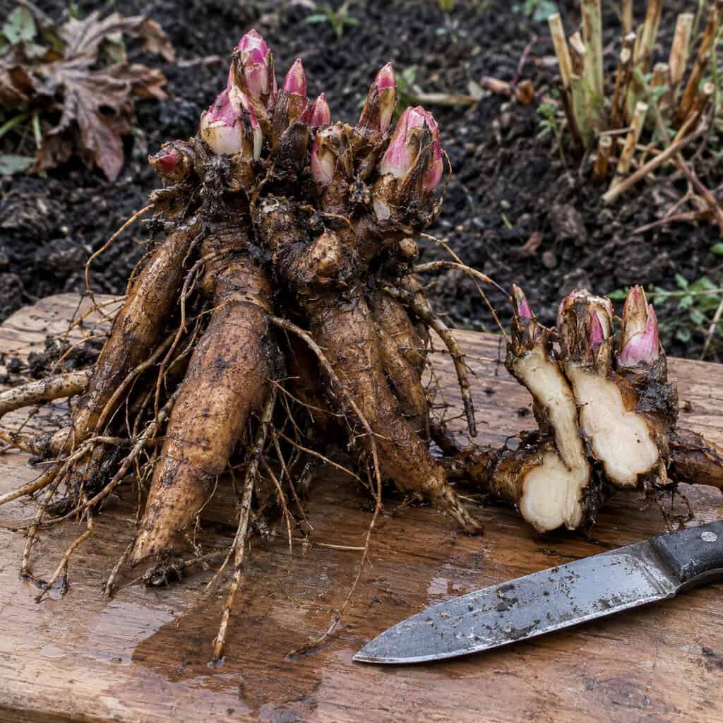 Splitting the Peonies and Planting the Eyes Shallow