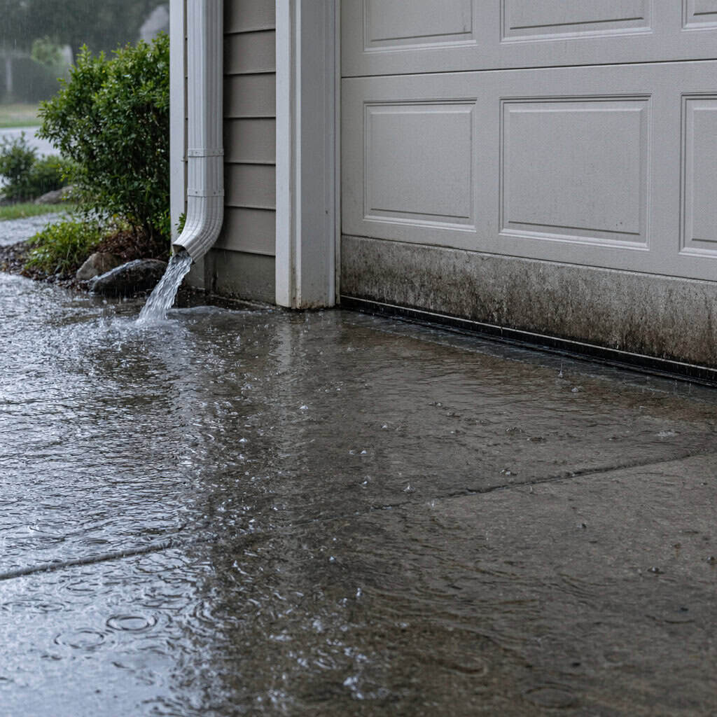 A Driveway That Drains Toward the House
