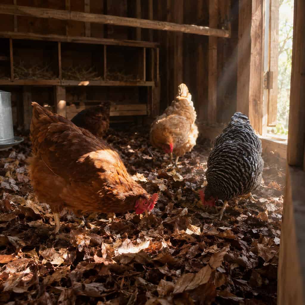 Run Them as Deep Litter in the Chicken Coop