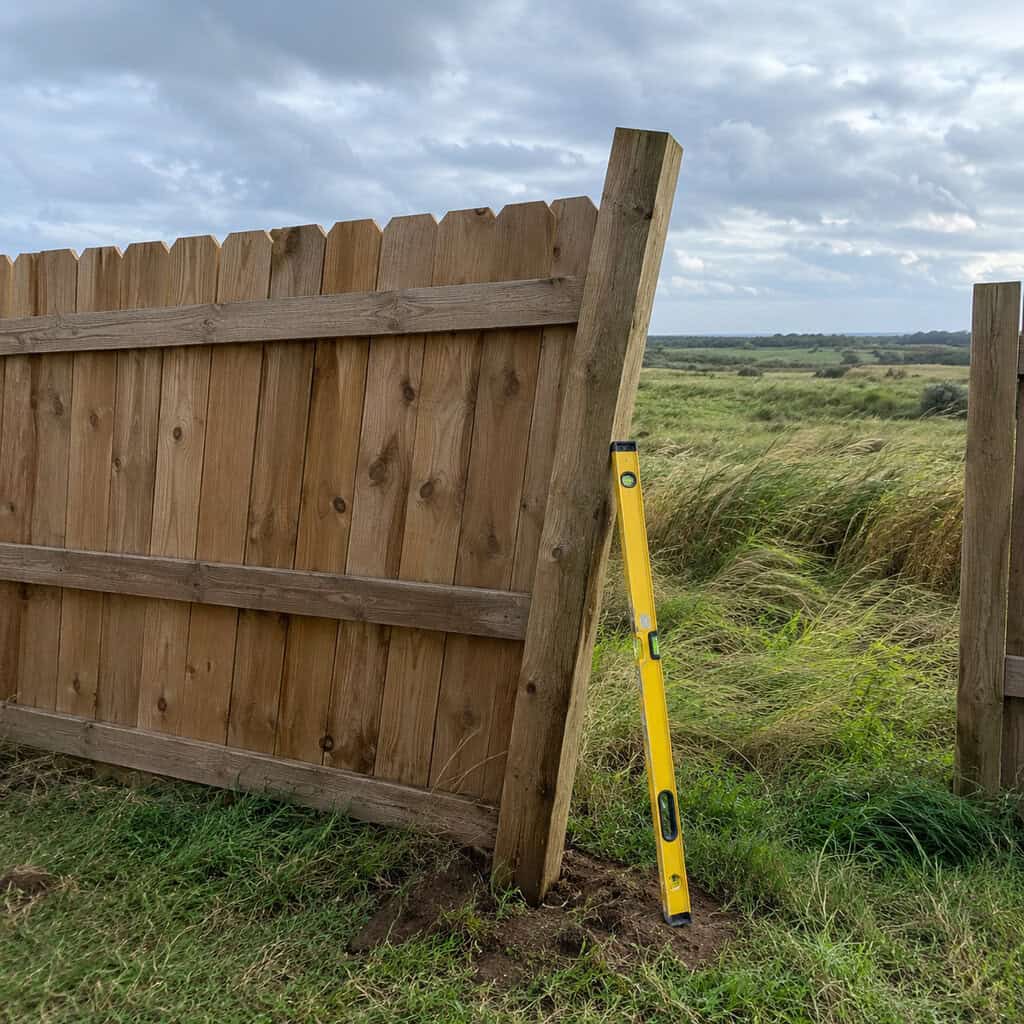 4x4 Posts on a Six-Foot Privacy Fence