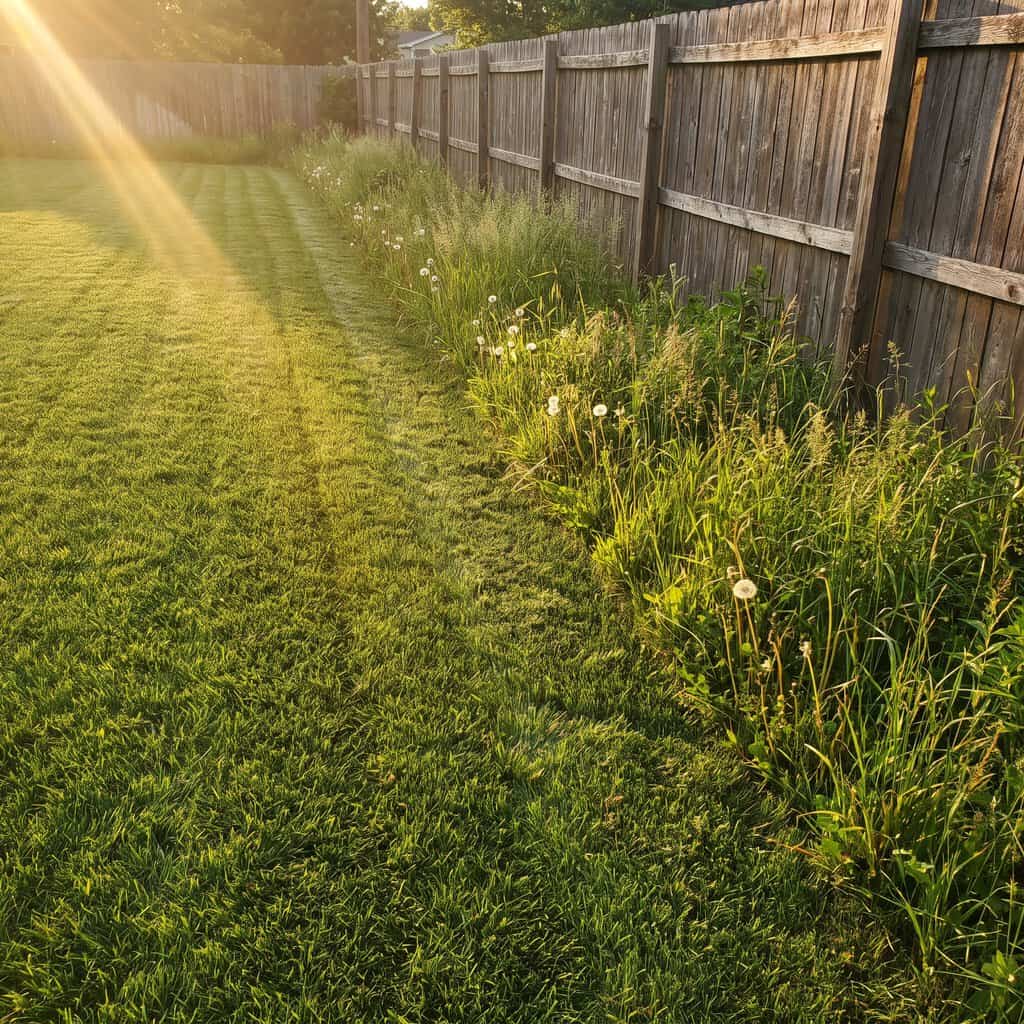 The Unmowed Strip Along the Back Fence