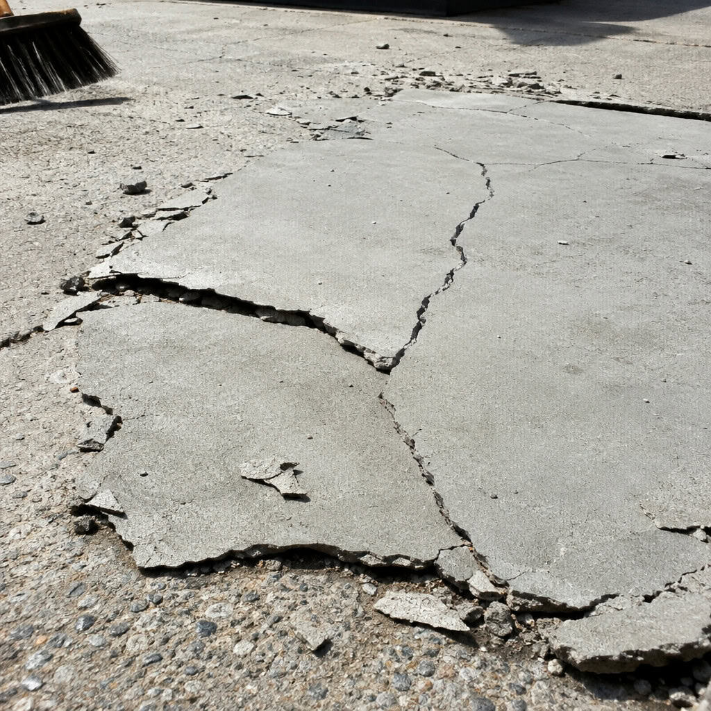 Concrete 'Resurfacer' Over a Cracked Slab