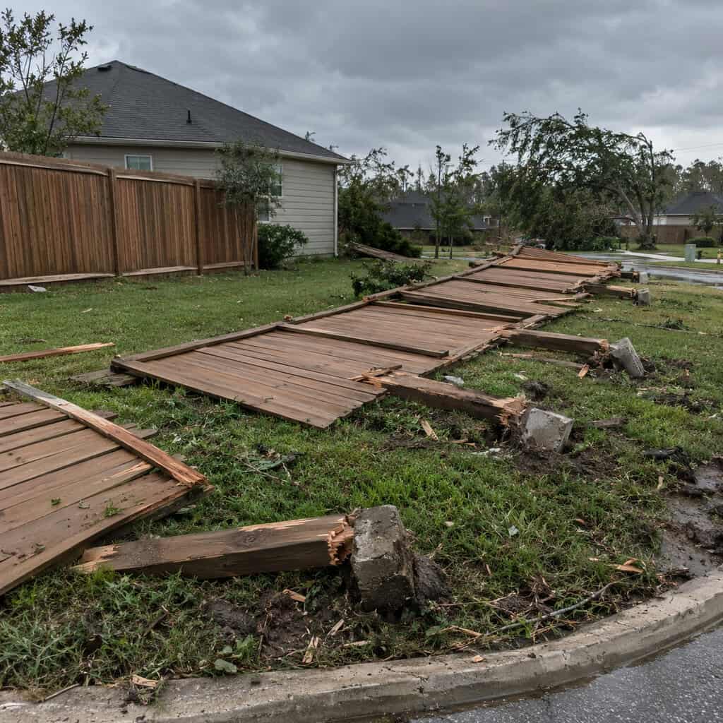 A Solid Privacy Fence in a Wind Corridor