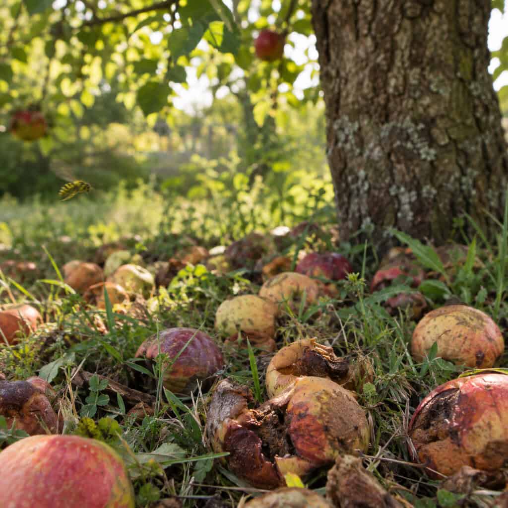 Fallen Fruit Under the Apple or Fig Tree