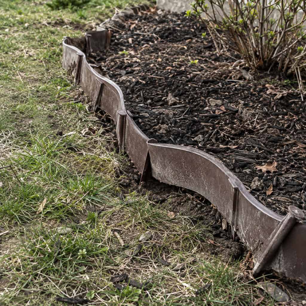 Black Plastic Coil Edging