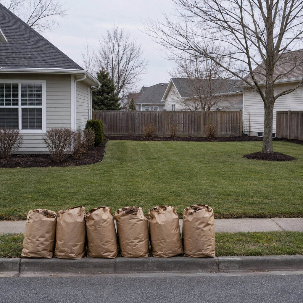 Bagging Every Leaf And Hauling Off The Brush Pile